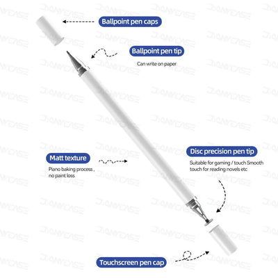 2 in 1 Universal Stylus Pen For Tablet Mobile Android ios Phone iPad Accessories Drawing Tablet Capacitive Screen Touch Pen - Slobuy