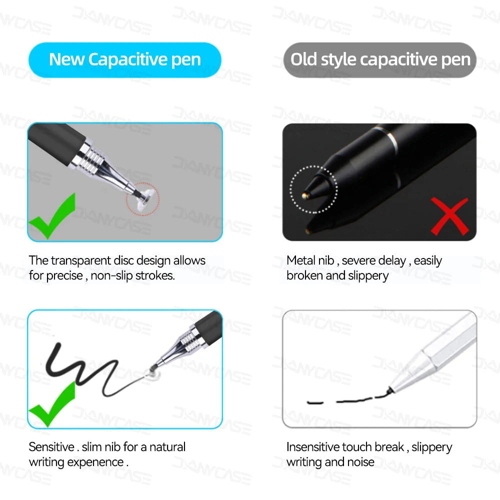 2 in 1 Universal Stylus Pen For Tablet Mobile Android ios Phone iPad Accessories Drawing Tablet Capacitive Screen Touch Pen - Slobuy