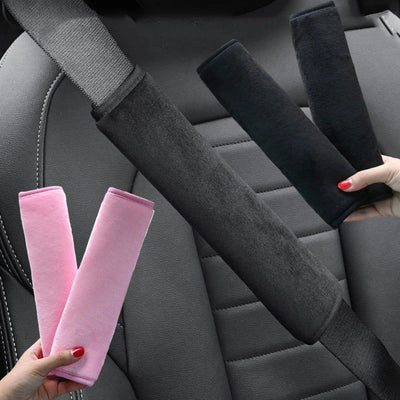 2pc Universal Car Safety Belt Cover Adjustable Seat Belt Cover Shoulder Strap Covers Car Shoulder Protector Pad Auto Accessories - Slobuy