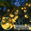 Solar Crystal Globe LED String Lights 60 LED 8 Lighting Modes IP65 Fairy Light Christmas Garland For Garden Party Decor 1pc/2pcs - Slobuy