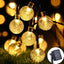 Solar Crystal Globe LED String Lights 60 LED 8 Lighting Modes IP65 Fairy Light Christmas Garland For Garden Party Decor 1pc/2pcs - Slobuy