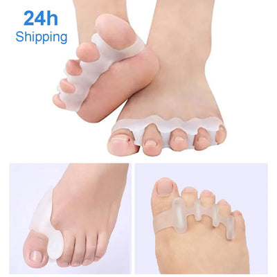 2pcs=1pair New Protective Toes Separator Suitable Bunion Corrector Material Soft Gel Straightener Spacers Stretchers Care Tool - Slobuy