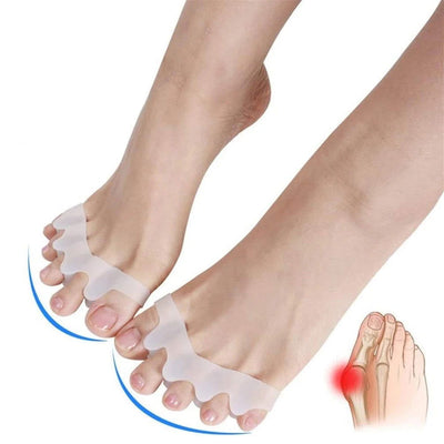 2pcs=1pair New Protective Toes Separator Suitable Bunion Corrector Material Soft Gel Straightener Spacers Stretchers Care Tool - Slobuy