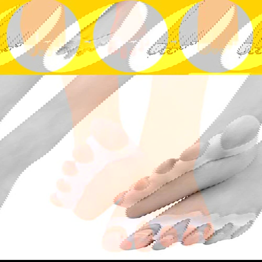 2pcs=1pair New Protective Toes Separator Suitable Bunion Corrector Material Soft Gel Straightener Spacers Stretchers Care Tool - Slobuy