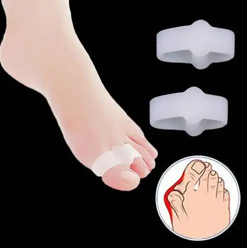 2pcs=1pair New Protective Toes Separator Suitable Bunion Corrector Material Soft Gel Straightener Spacers Stretchers Care Tool - Slobuy