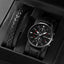 2pcs Black Round Quartz Watch With Leather Bracelet Men Business Watch Fashion Casual For Daily Sports - Slobuy