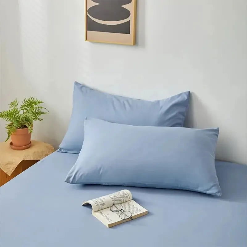 2pcs Brushed Pillowcase, Soft Breathable Pillowcase, Premium Quality Pillow Covers For Bedroom Sofa Home Decor, Without Pillow - Slobuy