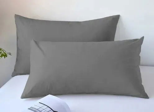 2pcs Brushed Pillowcase, Soft Breathable Pillowcase, Premium Quality Pillow Covers For Bedroom Sofa Home Decor, Without Pillow - Slobuy