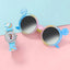 2pcs Girls Kids Unicorn Quartz Silicone Watch Quartz Watch Sunglasses Bow Cartoon Cute Girls Sun Protection Sunglasses Watch Set - Slobuy