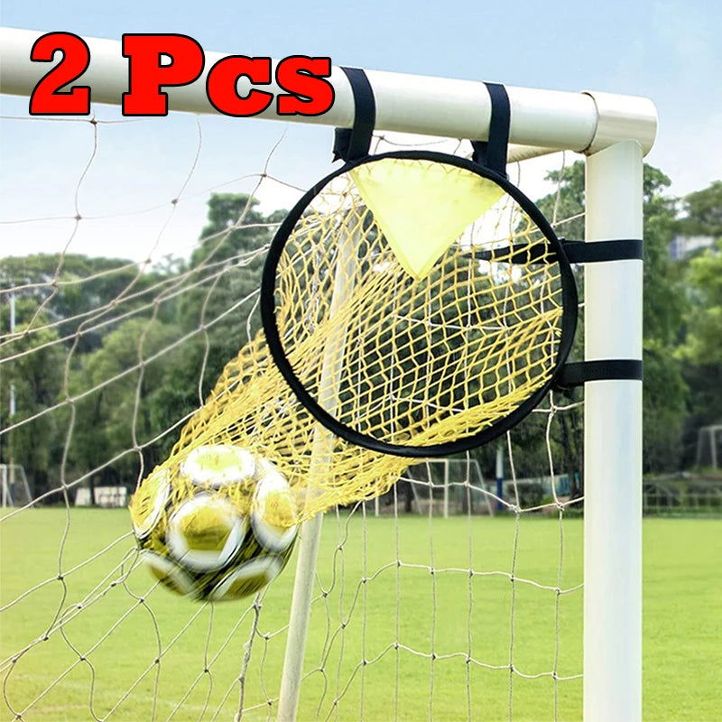 Soccer Training Shooting 1/2pcs Net Equipment Football Training Target Net Goal Youth Free Kick Practice Shooting Soccer Topshot - Slobuy