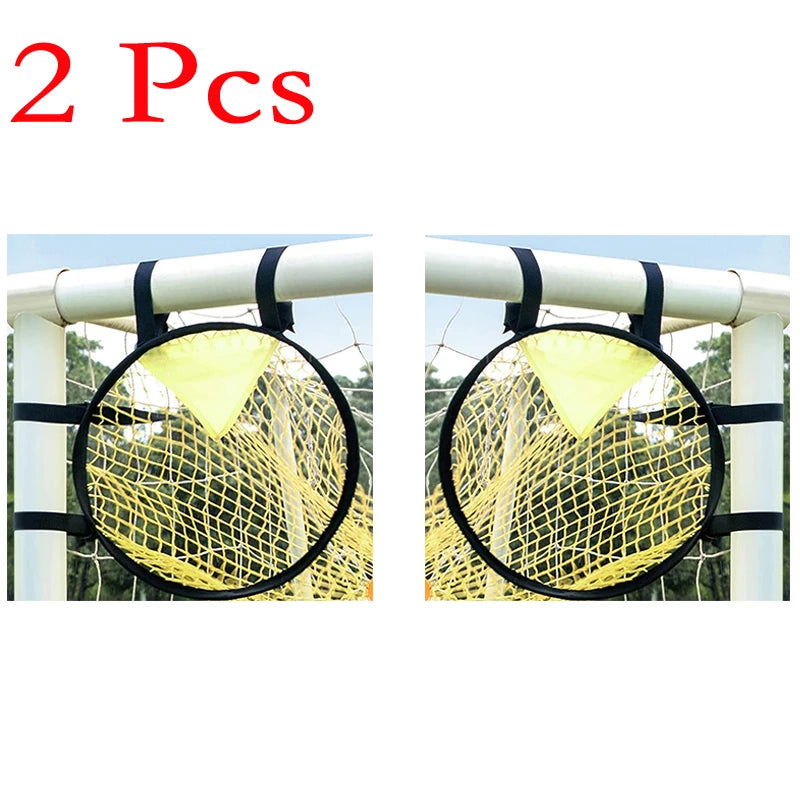 Soccer Training Shooting 1/2pcs Net Equipment Football Training Target Net Goal Youth Free Kick Practice Shooting Soccer Topshot - Slobuy