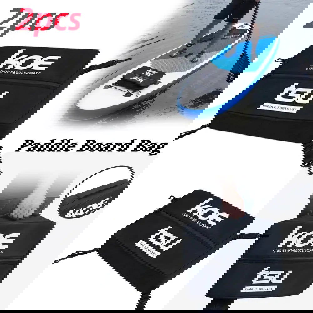 2pcs Paddle Board Bag Surf Portable Waterproof Deck Bag For Kayak Paddle Board Outdoor Surfing Accessories Can Adjustable Fixed - Slobuy