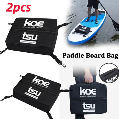 2pcs Paddle Board Bag Surf Portable Waterproof Deck Bag For Kayak Paddle Board Outdoor Surfing Accessories Can Adjustable Fixed - Slobuy