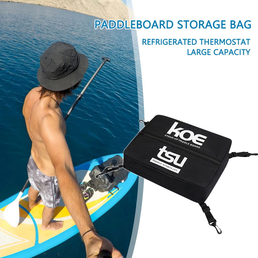 2pcs Paddle Board Bag Surf Portable Waterproof Deck Bag For Kayak Paddle Board Outdoor Surfing Accessories Can Adjustable Fixed - Slobuy