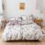 Mirco Fiber Marble Print Bedding Set Nordic Duvet Cover Set Double Bed Home Soft Comfortable Quilt Cover & 1/2pcs Pillowcases - Slobuy