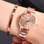2pcs Set Watch Luxury Women Simple Dial Hollow Strap Fashion Gold Bracelet Quartz Wristwatch Student Ladies Watches Reloj Mujer - Slobuy