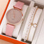 2pcs Set Womens Watches Female Clock Luxury Brand Design Women Watches Simple Fashion Ladies Watches Relogio Feminino - Slobuy