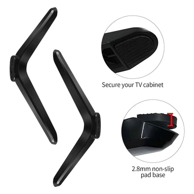 2pcs Stand For TCL TV Stand Legs 32-55 Inch Tabletop TV Base Pedestal Feet TV Stand Table Holder Top Desktop Bracket Accessories - Slobuy