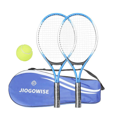 2pcs Tennis Rackets Included Tennis Bag Sports Exercise 21'' Racquet Set Youth Games Outdoor,Suitable for Beginner - Slobuy