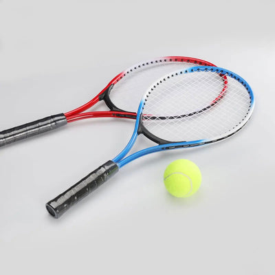 2pcs Tennis Rackets Included Tennis Bag Sports Exercise 21'' Racquet Set Youth Games Outdoor,Suitable for Beginner - Slobuy