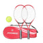 2pcs Tennis Rackets Included Tennis Bag Sports Exercise 21'' Racquet Set Youth Games Outdoor,Suitable for Beginner - Slobuy