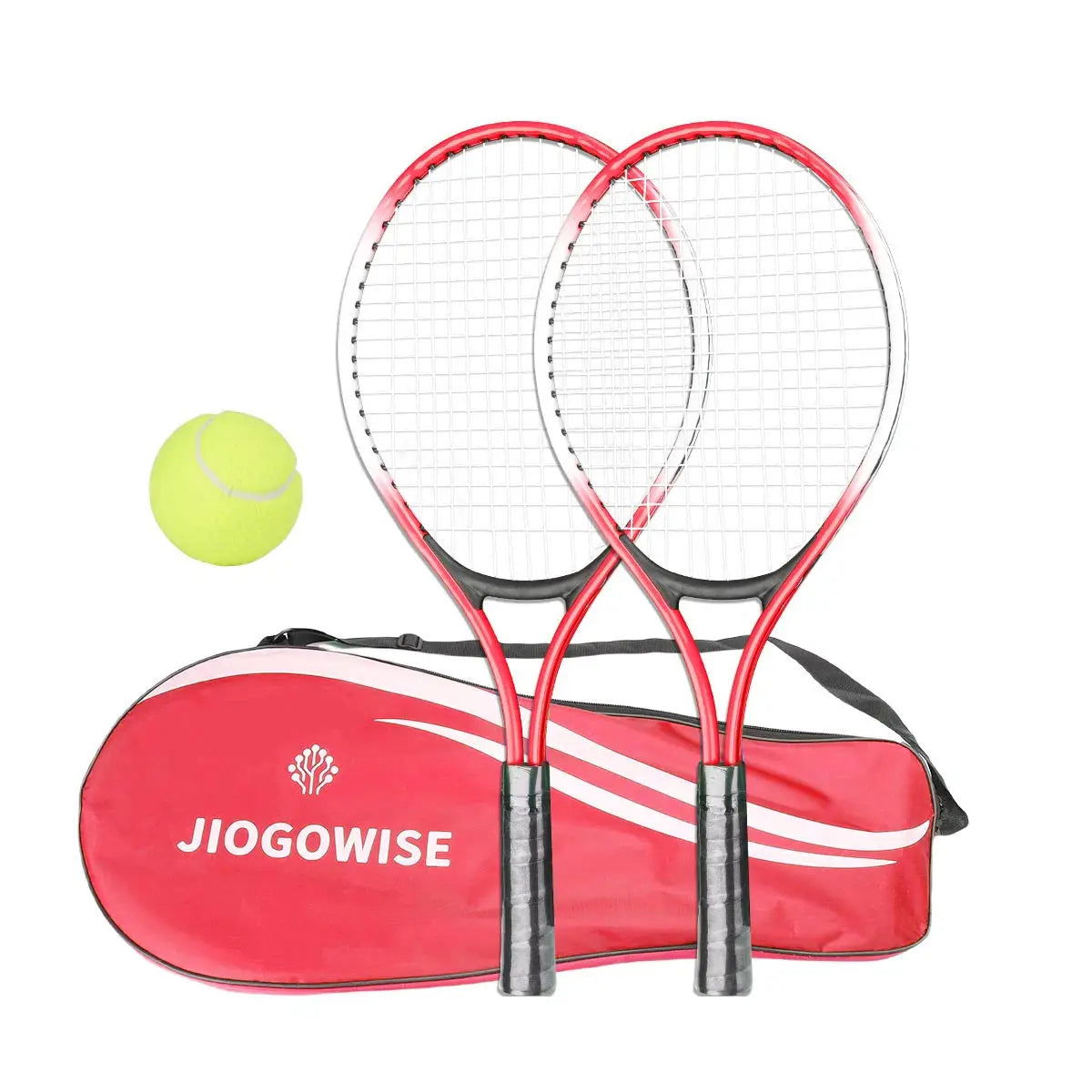 2pcs Tennis Rackets Included Tennis Bag Sports Exercise 21'' Racquet Set Youth Games Outdoor,Suitable for Beginner - Slobuy