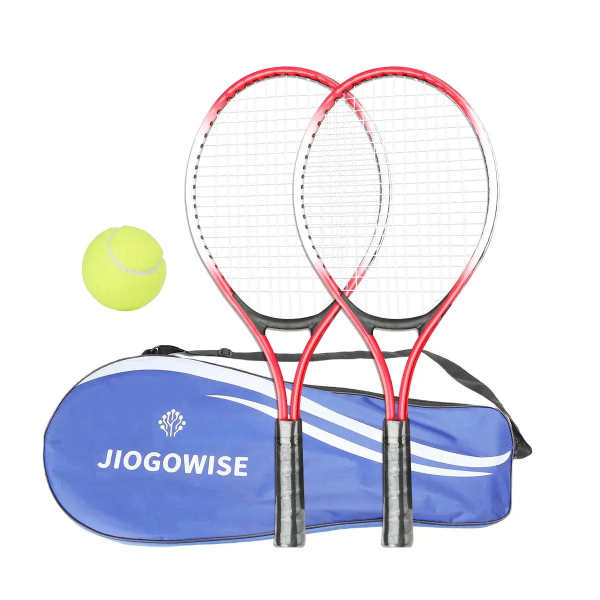 2pcs Tennis Rackets Included Tennis Bag Sports Exercise 21'' Racquet Set Youth Games Outdoor,Suitable for Beginner - Slobuy