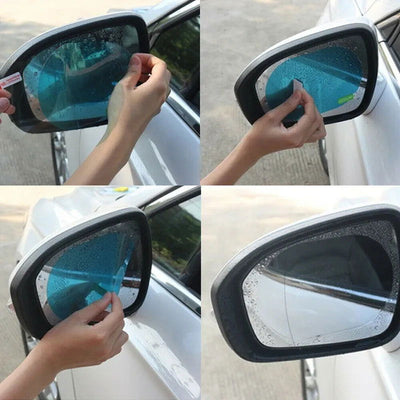 2pcs Universal Anti-Fog Anti-glare Rainproof Car Tuning Rearview Mirror Trim Film Cover Exterior Parts Car Glass Accessories - Slobuy