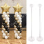1/2set Adjustable Balloon Column Stand Metal Balloon Stand Holder with Plastic Base for Wedding Decor Birthday Baby Shower Party - Slobuy