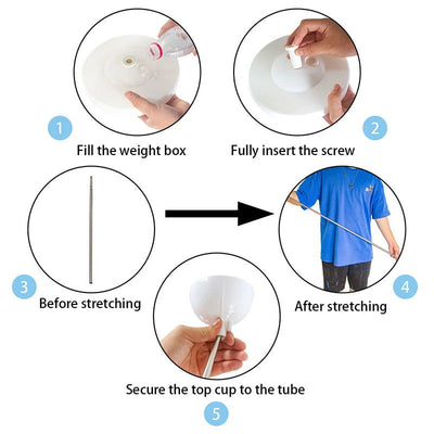 1/2set Adjustable Balloon Column Stand Metal Balloon Stand Holder with Plastic Base for Wedding Decor Birthday Baby Shower Party - Slobuy