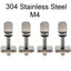 2sets M4 M5 Stainless Surf Fin Screws Plates Surfboard Longboard Screw Channel Sliding Fin Box Plate Smart Screw - Slobuy