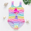 3-10years girls swimsuit 2023 fashion mermaid unicorn swimwear for children - Slobuy