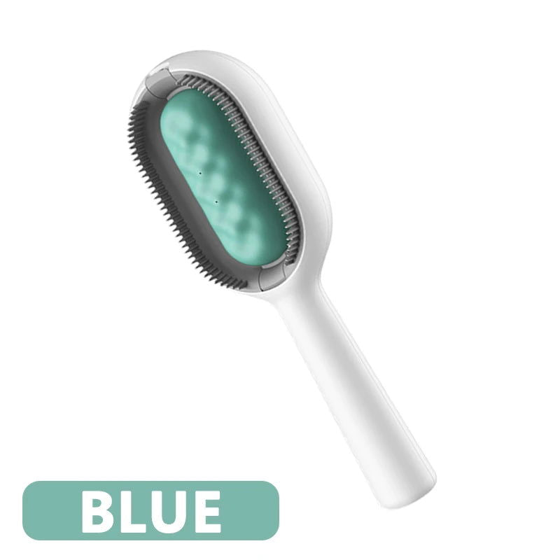 3-in-1 Cat Brush Long Hair Remover Brush for Dog Cat Silicone Pet Grooming Comb with Wipe and Water Tank Pet Product Accessories - Slobuy