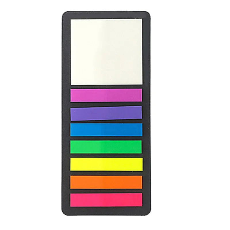 160/300PCS Colored Sticker Transparent Fluorescent Index Flag Label Stickers For Page Marking Program School Office Supplies - Slobuy