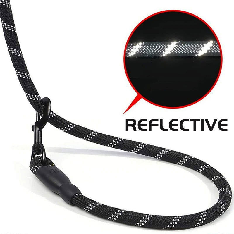 150/200/300cm Strong Dog Leash Reflective Pet Leashes Long Lanyard Walking Traction Rope for Puppy Small Medium Large Big Dogs - Slobuy