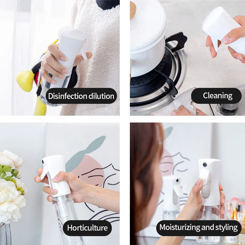 200/300ml Spray Bottle Garden Plant Water Can Refillable Continuous Mist Sprayer Plastic Hairdressing Salon Tool Candy Colors - Slobuy
