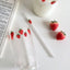 300ml Strawberry Cute Glass Cup With Straw Creative Transparent Water Cup Student Milk Heat Resistant Glass Nana - Slobuy