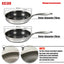 AIWILL Kitchen Quality 316 /304 Stainless Steel Frying Pan Nonstick Pan Cooking Fried Steak Pot Electromagnetic Furnace General - Slobuy