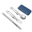 304 Stainless Steel Solding spoon Creative Tableware Outdoor Portable Three-Fold Spoon Fork Travel Folding Spoon camping gear - Slobuy