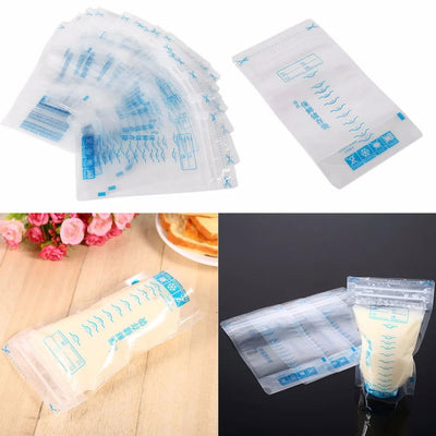 30Pcs 250ml Milk Freezer Bags Mother Milk Baby Food Breast Milk Bag BPA Free Baby Safe Feeding Bag Feeding Breast Pump Save Part - Slobuy