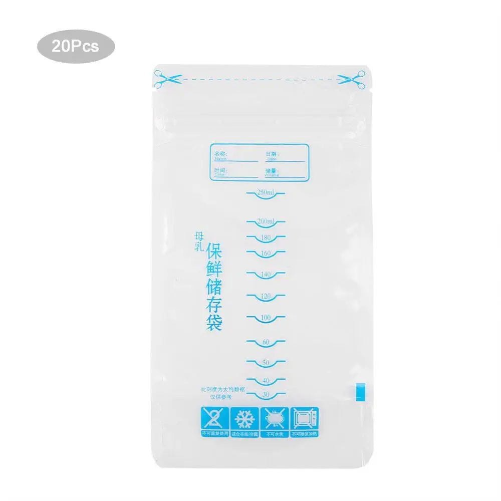 30Pcs 250ml Milk Freezer Bags Mother Milk Baby Food Breast Milk Bag BPA Free Baby Safe Feeding Bag Feeding Breast Pump Save Part - Slobuy