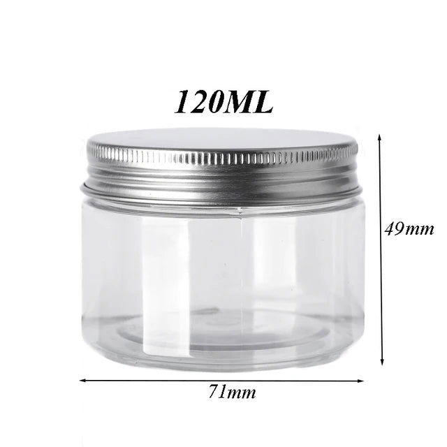 30Pcs 50ml Empty Plastic Clear Cosmetic Jars With Lid Skincare Makeup Containers Pill Cream Sample Pot Spice Jars Travel Bottles - Slobuy