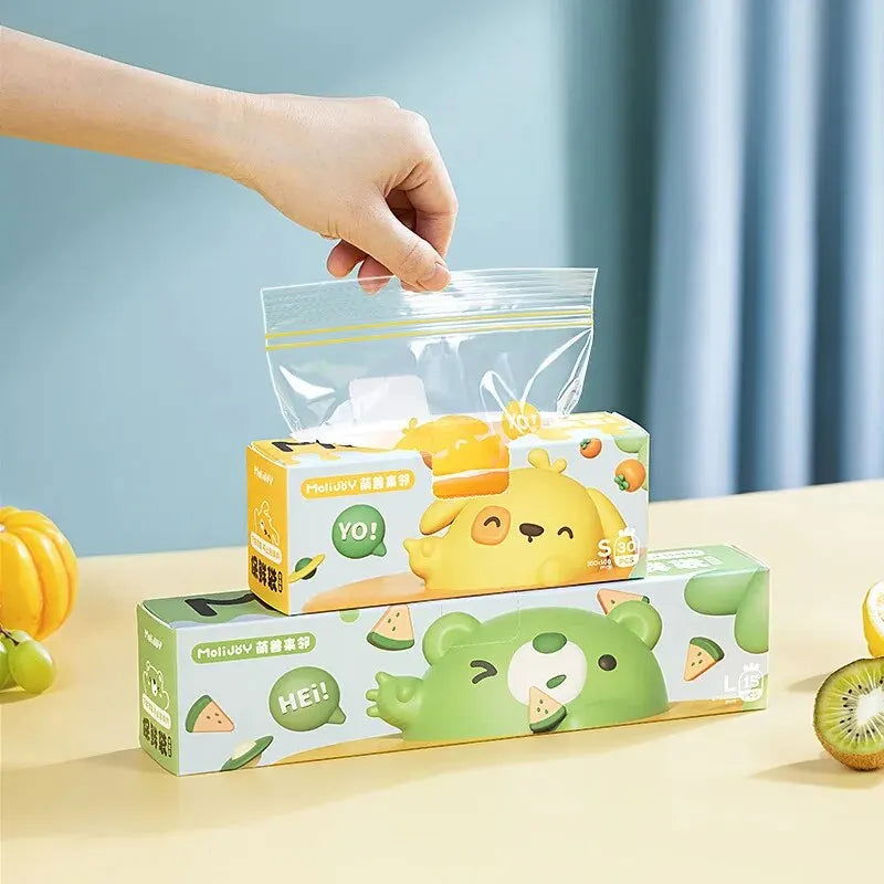 10/20/30Pcs Fresh Keeping Bag For Vegetable Fruit Storage Kitchen Food Freezing Preservation Zipper Sealed Bags - Slobuy
