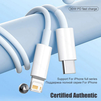 30W Fast Charging Cable For Apple iPhone 14 13 12 11 Pro Max Mini USB C Quick Cable For X XR XS 8 7 14 Plus SE Phone Accessories - Slobuy