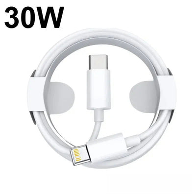 30W PD Fast Charging USB Type C to  iPhone Cable For Apple iPhone 14 13 12 11 Charge Data Wire Cord Phone Accessories - Slobuy