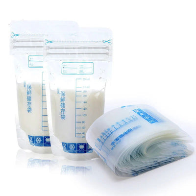 30 Pieces 250ml Milk Freezer Bags Mother Milk Baby Food Storage Breast Milk Storage Bag BPA Free Baby Safe Feeding Bags Feeding - Slobuy