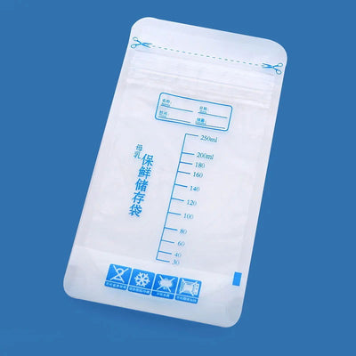 30 Pieces 250ml Milk Freezer Bags Mother Milk Baby Food Storage Breast Milk Storage Bag BPA Free Baby Safe Feeding Bags Feeding - Slobuy