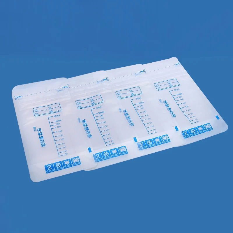 30 Pieces 250ml Milk Freezer Bags Mother Milk Baby Food Storage Breast Milk Storage Bag BPA Free Baby Safe Feeding Bags Feeding - Slobuy