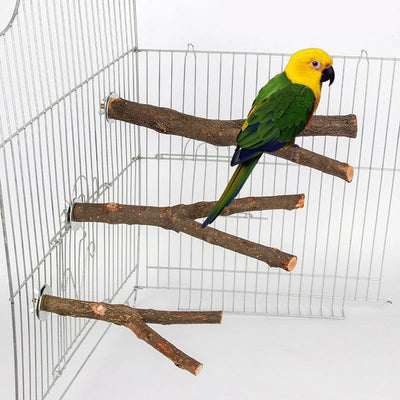 1pcs 15/20/30cm Birds Accessories Bird Cage Sticks Wooden Stuff Stand Tree Branch Perches Asesorips Para Aves Vogel Stokjes - Slobuy