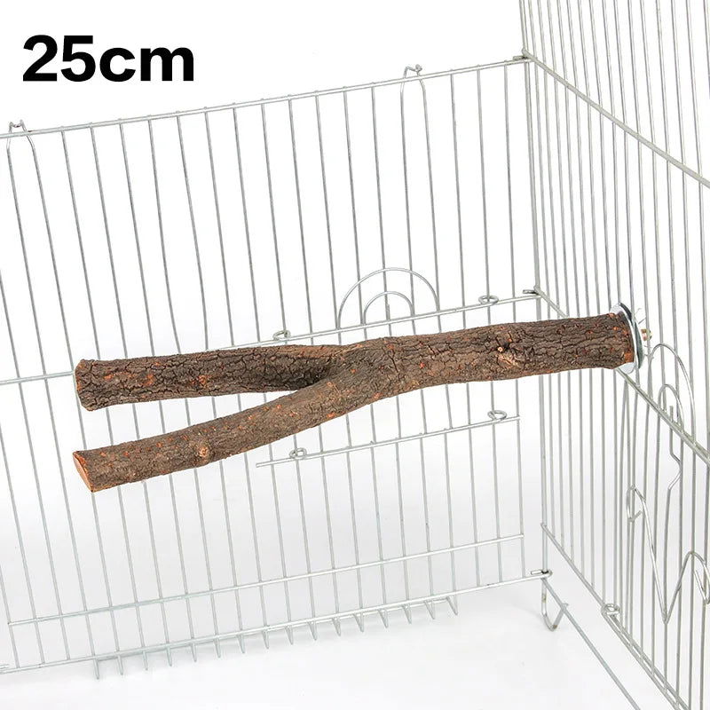 1pcs 15/20/30cm Birds Accessories Bird Cage Sticks Wooden Stuff Stand Tree Branch Perches Asesorips Para Aves Vogel Stokjes - Slobuy